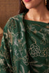 Golden Peony | Embroidered Fine Merino Wool Stole