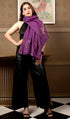 A Rose Filigree | Embroidered Wool Silk Stole