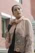 Floral Inlay Surprise | Embroidered Wool Silk Stole
