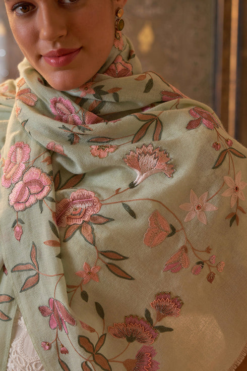 A Colorful Symphony Cashmere Stole