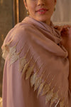 Simple Pleasures Embroidered Pure Cashmare Stole