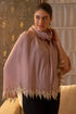 Simple Pleasures Embroidered Pure Cashmare Stole