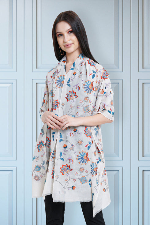 Vivid Carnival Cashmere Stole