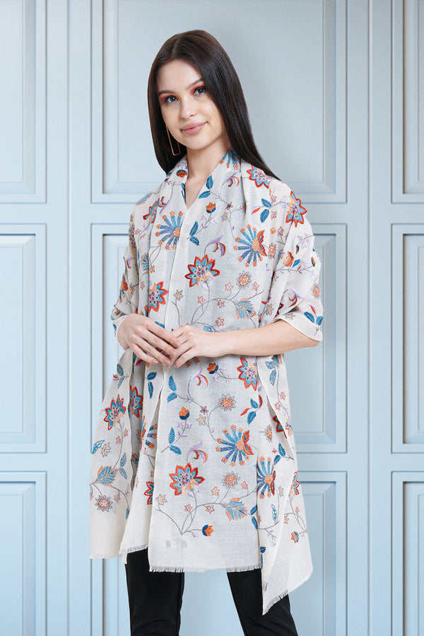 Vivid Carnival Cashmere Stole