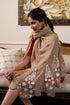 Cherry Blossom Flounce | Embroidered Wool Silk Stole