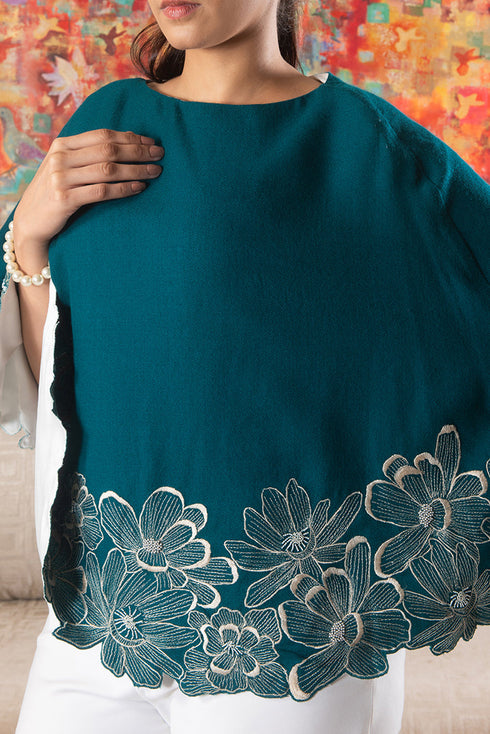 Floral Twirl Poncho