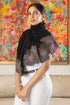 Midnight Sun | Embroidered Wool Silk Stole