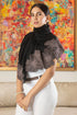 Midnight Sun | Embroidered Wool Silk Stole