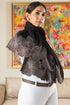 Midnight Sun | Embroidered Wool Silk Stole