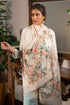 Jungle Dream | Embroidered Wool Silk Stole Beige
