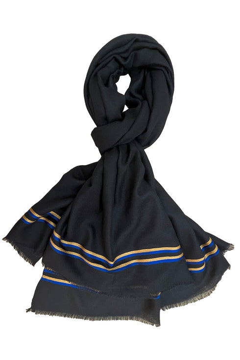 The Prudent Embroidered Fine Wool Silk Stole