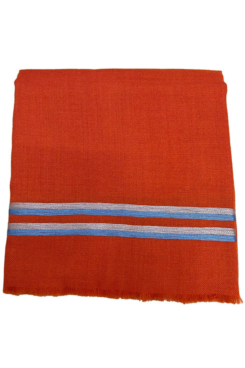 The Prudent Embroidered Fine Wool Silk Stole