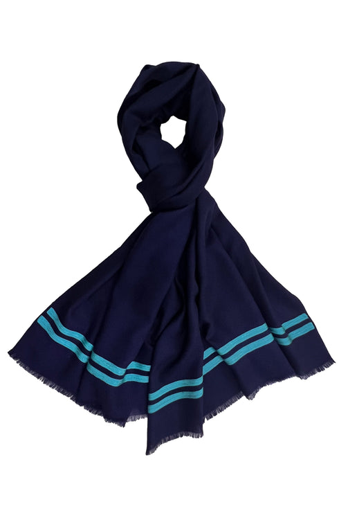 The Prudent | Embroidered Fine Wool Silk Stole