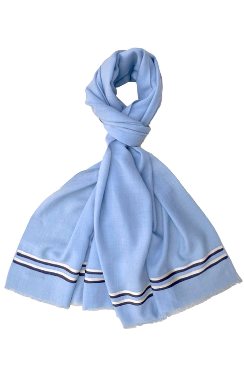 The Prudent | Embroidered Fine Wool Silk Stole