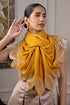Vintage Leaf | Embroidered Wool Silk Stole