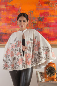 Floral Canvas Cape