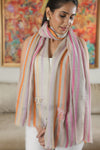 Bow Love | Embroidered Wool Silk Stole