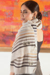 Chic Spectacle | Embroidered Wool Silk Stole
