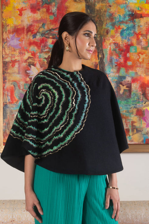 Smokey Twirl Poncho