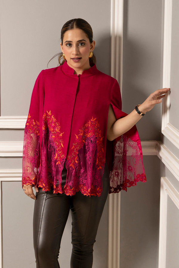 French Baroque Lace Cape