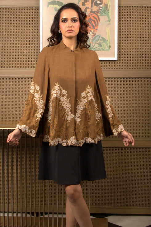 French Baroque Lace Cape