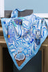 Santorini Blue | Pure Silk Twill Scarf