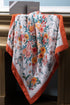 Cafe-De-Paris | Pure Silk Twill Scarf with a Handmade Rakhi