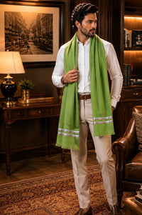 The Prudent | Embroidered Fine Wool Silk Stole