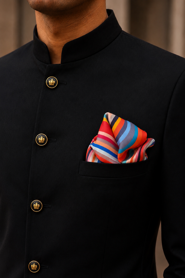 Riviera Dusk | Pure Silk Pocket Square