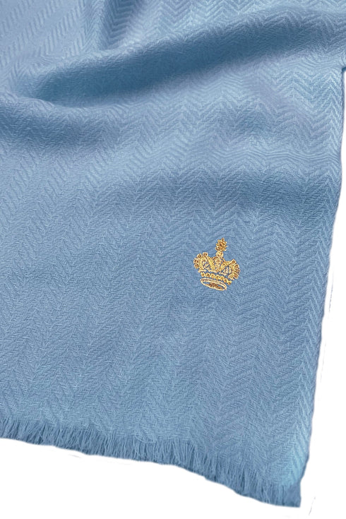 The Crown Herringbone Cashmere Personalized Muffler