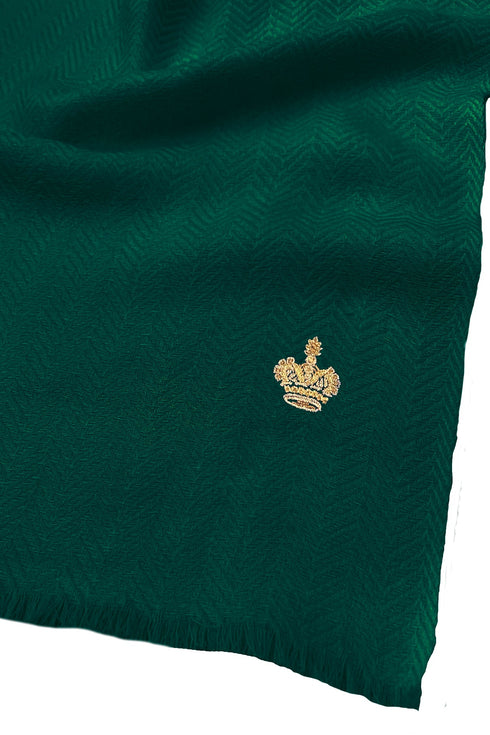 The Crown Herringbone Cashmere Personalized Muffler