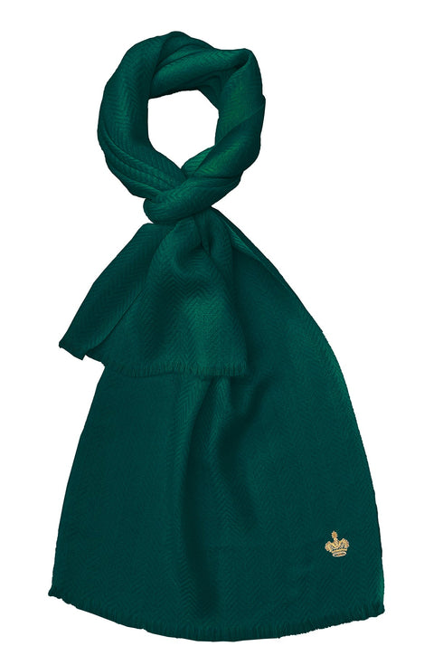 The Crown Herringbone Cashmere Personalized Muffler