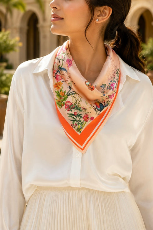 Croatian Dawn | Pure Silk Twill Scarf