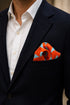 Monte Sole | Pure Silk Pocket Square with a Handmade Rakhi