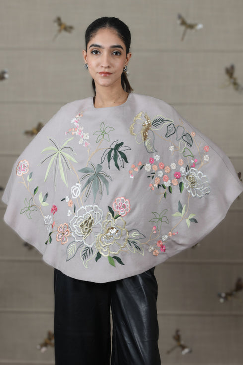 Mauli Paradise Embroidered Poncho