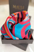 The Abstract | Pure Silk Pocket Square with a Handmade Rakhi