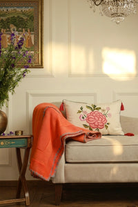 The Comfort Layer | Embroidered Cotton Knit Throw