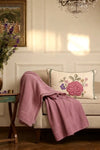 The Comfort Layer | Embroidered Cotton Knit Throw