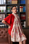 Dewey Garden | Embroidered Pure Cashmere Stole