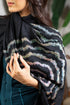 Twilight Shimmer | Embroidered Wool Silk Stole