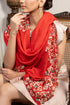 Orchidaceae | Embroidered Fine Wool Silk Stole