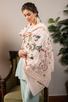 Roman Times | Embroidered Pure Cashmere Stole