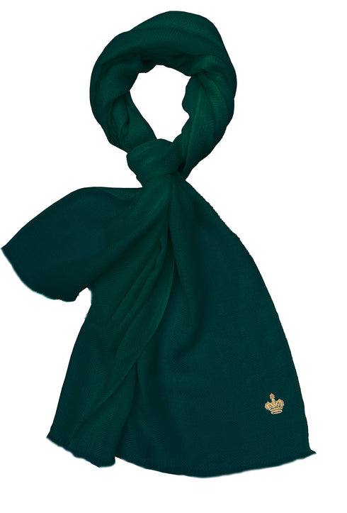 The Crown Herringbone Merino Personalized Scarf