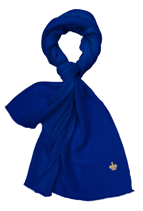 The Crown | Herringbone Merino Personalized Scarf