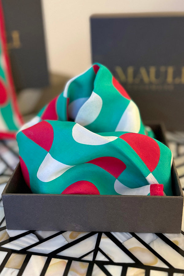 Retro Riviera | Pure Silk Pocket Square