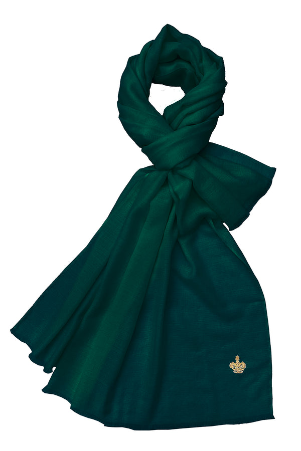 The Crown Diamond Weave Pure Cashmere Shawl