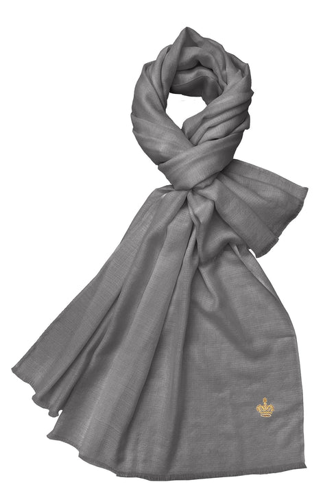 The Crown | Diamond Weave Fine Merino Personalized Shawl