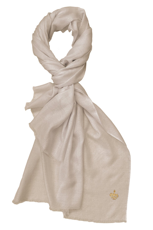 The Crown Diamond Weave Pure Cashmere Shawl