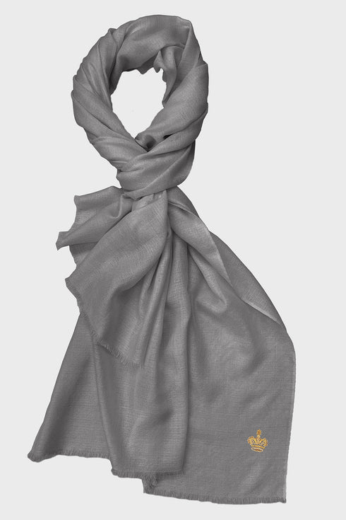 The Crown Diamond Weave Pure Cashmere Shawl