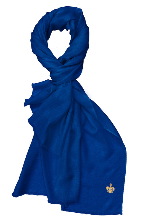 The Crown Diamond Weave Wool Silk Personalized Stole
